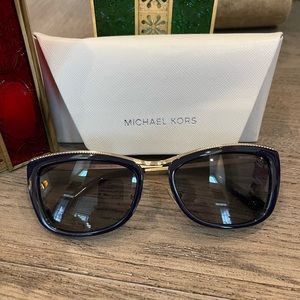 Michael, Michael Kors light gold blue gradient slight cat eye sunglasses MSRP129